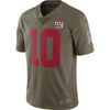 Image of Eli Manning New York Giants Salute To Service Limited Jersey - Olive 2019