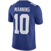 Image of Eli Manning New York Giants Youth Vapor Untouchable Limited Player Jersey - Royal 2019