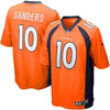 Image of Emmanuel Sanders Denver Broncos Youth Team Color Game Jersey - Orange 2019