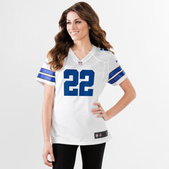Emmitt Smith Dallas Cowboys Women's Retired Game Jersey - White 2019