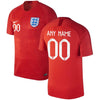 Image of England National Team Away Vapor Match Custom Jersey – Red 2019