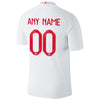 Image of England National Team Home Vapor Match Custom Jersey – White 2019