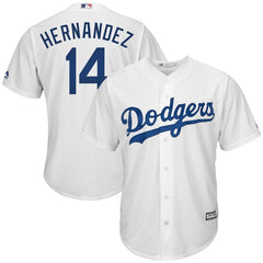 Enrique Hernandez Los Angeles Dodgers Majestic Cool Base Home Player Jersey - White 2019