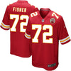 Image of Eric Fisher Kansas City Chiefs Game Jersey - Red 2019