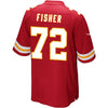 Image of Eric Fisher Kansas City Chiefs Game Jersey - Red 2019