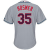 Image of Eric Hosmer Kansas City Royals Majestic Fashion Stars &amp; Stripes Cool Base Player Jersey - Gray 2019