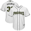 Image of Eric Hosmer San Diego Padres Majestic Memorial Day Cool Base Player Jersey - White 2019
