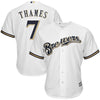 Image of Eric Thames Milwaukee Brewers Majestic Cool Base Jersey - White 2019