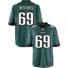 Evan Mathis Philadelphia Eagles Youth Team Color Game Jersey - Midnight Green 2019
