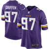 Image of Everson Griffen Minnesota Vikings Youth Team Color Game Jersey - Purple 2019