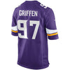 Image of Everson Griffen Minnesota Vikings Youth Team Color Game Jersey - Purple 2019