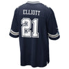 Image of Ezekiel Elliott Dallas Cowboys Game Jersey - Navy 2019