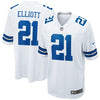 Image of Ezekiel Elliott Dallas Cowboys Game Jersey - White 2019