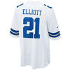 Image of Ezekiel Elliott Dallas Cowboys Game Jersey - White 2019