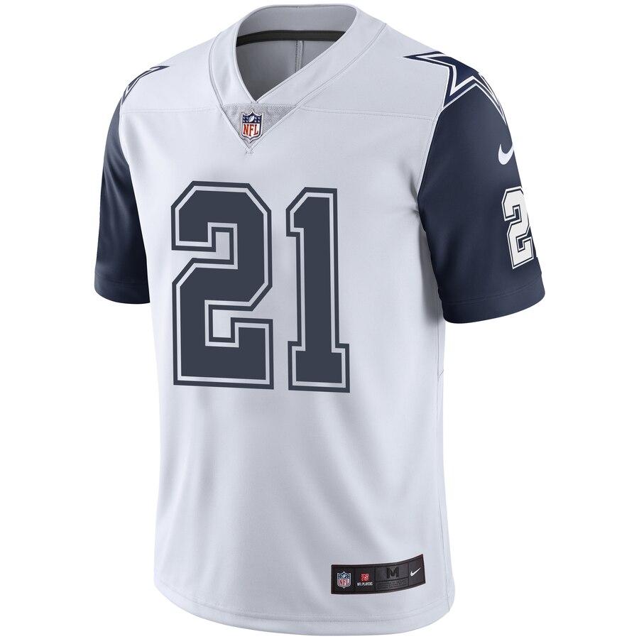 Ezekiel Elliott Dallas Cowboys Vapor Untouchable Color Rush Limited Player Jersey - White 2019