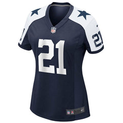 Ezekiel Elliott Dallas Cowboys Women's Alternate Game Jersey - Navy 2019