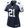 Image of Ezekiel Elliott Dallas Cowboys Women's Alternate Game Jersey - Navy 2019