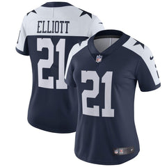 Ezekiel Elliott Dallas Cowboys Women's Alternate Vapor Untouchable Limited Jersey - Navy 2019
