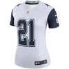 Image of Ezekiel Elliott Dallas Cowboys Women's Color Rush Legend Jersey - White 2019