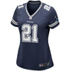 Image of Ezekiel Elliott Dallas Cowboys Women's Game Jersey - Navy 2019