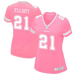 Ezekiel Elliott Dallas Cowboys Women's Game Jersey - Pink 2019