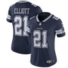 Image of Ezekiel Elliott Dallas Cowboys Women's Vapor Untouchable Limited Jersey - Navy 2019