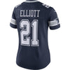 Image of Ezekiel Elliott Dallas Cowboys Women's Vapor Untouchable Limited Jersey - Navy 2019