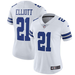 Ezekiel Elliott Dallas Cowboys Women's Vapor Untouchable Limited Jersey - White 2019