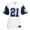 Image of Ezekiel Elliott Dallas Cowboys Youth Color Rush Game Jersey - White 2019