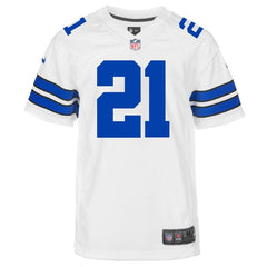 Ezekiel Elliott Dallas Cowboys Youth Game Jersey - White 2019