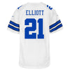 Image of Ezekiel Elliott Dallas Cowboys Youth Game Jersey - White 2019