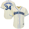 Image of Felix Hernandez Seattle Mariners Majestic Cool Base Player Jersey - Cream 2019