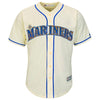 Image of Felix Hernandez Seattle Mariners Majestic Cool Base Player Jersey - Cream 2019