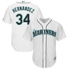 Image of Felix Hernandez Seattle Mariners Majestic Cool Base Player Jersey - White - 2019