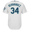Image of Felix Hernandez Seattle Mariners Majestic Griffey Retirement Day Patch Cool Base Player Jersey - White 2019