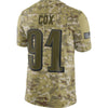 Image of Fletcher Cox Philadelphia Eagles Salute to Service Limited Jersey – Camo 2019