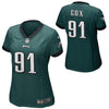 Image of Fletcher Cox Philadelphia Eagles Women's Game Jersey - Midnight Green 2019