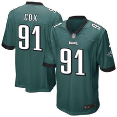 Fletcher Cox Philadelphia Eagles Youth Team Color Game Jersey - Midnight Green 2019