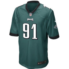 Fletcher Cox Philadelphia Eagles Youth Team Color Game Jersey - Midnight Green 2019