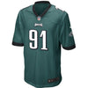 Image of Fletcher Cox Philadelphia Eagles Youth Team Color Game Jersey - Midnight Green 2019