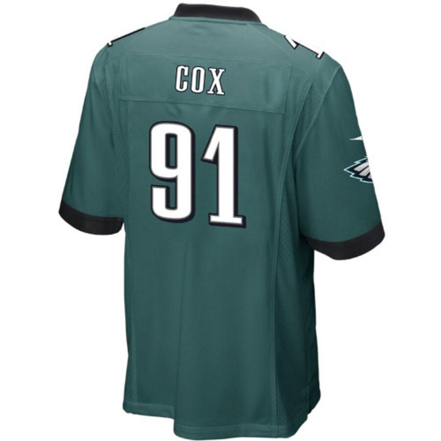 Fletcher Cox Philadelphia Eagles Youth Team Color Game Jersey - Midnight Green 2019