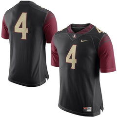 Florida State Seminoles No. 4 Limited Football Jersey - Black 2019