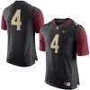 Image of Florida State Seminoles No. 4 Limited Football Jersey - Black 2019