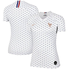 France Women's National Team Women's 2019 Away Replica Jersey – White 2019