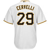 Image of Francisco Cervelli Pittsburgh Pirates Majestic Cool Base Player Jersey - White 2019