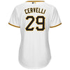 Image of Francisco Cervelli Pittsburgh Pirates Majestic Women's Home Cool Base Player Jersey - White 2019