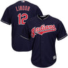 Image of Francisco Lindor Cleveland Indians Majestic Alternate Official Cool Base Replica Player Jersey - Navy 2019