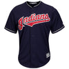 Image of Francisco Lindor Cleveland Indians Majestic Alternate Official Cool Base Replica Player Jersey - Navy 2019