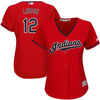 Image of Francisco Lindor Cleveland Indians Majestic Women's Alternate 2019 Cool Base Player Jersey – Scarlet 2019