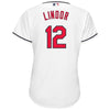 Image of Francisco Lindor Cleveland Indians Majestic Women's Cool Base Player Jersey - White 2019